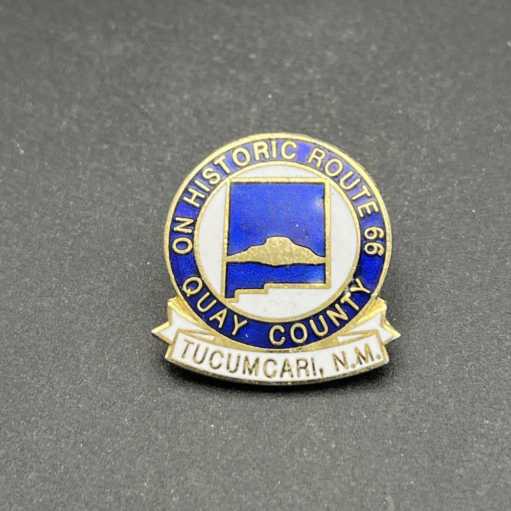 On Historic Route 66 Quay County Tucumcari New Mexico Lapel Hat Pin